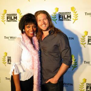 Scotty Dickert with Katsy Chappell at the Pasadena International Film Festival