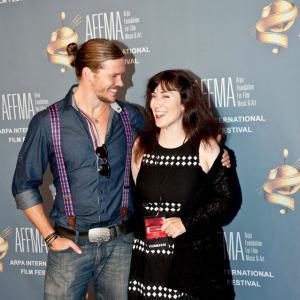 Scotty Dickert and Director Cindy Baer at the Arpa International Film Festival  Egyptian Theatre Hollywood