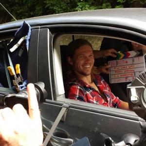 Scotty Dickert on the set of The Long Way