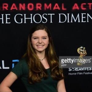 Chloe at ScreamFest for the Paranormal Activity Ghost Dimension Premier