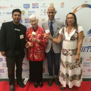 US China Film & TV Industry Expo 2015 with Eric Marinho, actress Ms. Lisa Lu and Ms. Yvette Benevides.
