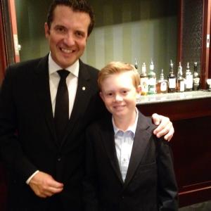Rick Mercer and Jakob Davies in The Young and Prodigious T.S. Spivet (2013)