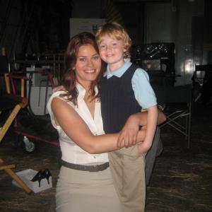 Cassidy Freeman and Jakob Davies in Smallville 2001