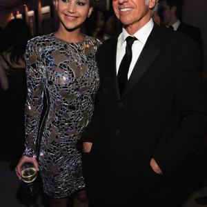 Larry David and Jennifer Lawrence