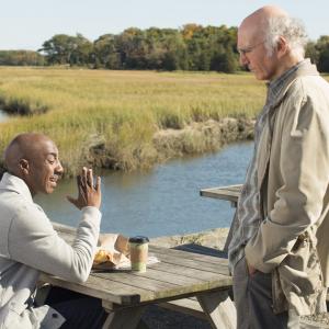 Still of Larry David and J.B. Smoove in Clear History (2013)