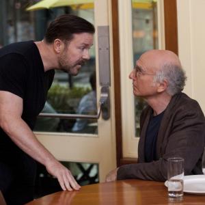 Still of Larry David and Ricky Gervais in Curb Your Enthusiasm 1999