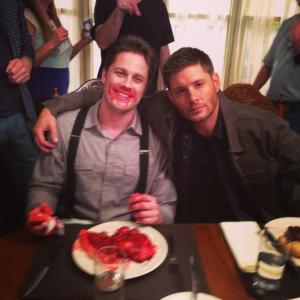 with Jensen Ackles on Supernatural.