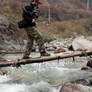 Michael Duff filming for The Nature Conservancy in China