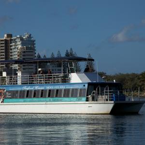 The Seafood Cruise boat Mooloolaba used for a scene in Just Like U