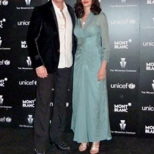 Michael Blakey with Eva Green James Bond girl at Unicef