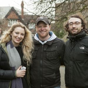Mark Sheridan with Producers Carla and Delwyn Mooney
