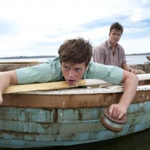 Hugo Johnstone-Burt as Fish with Todd Lasance as Quick, and Kerry Fox as Oriel in Cloudstreet.
