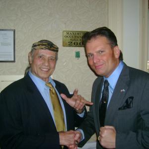 With WWF Wrestling star Mr Jimmy Superfly Snuka at Martial Art Hall of Honors while I was winner of Years of Achievement and Ambassador of Good Will 2009  2011