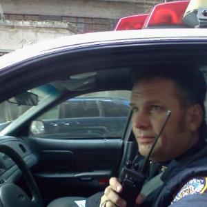 Partol NYPD precision driver in film Near Years Eve off set pic