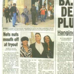 Feature NY Post article on audition online and on news media TV