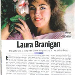 My special friend and bandleader  the late  greatest Laura Branigan See LauraBraniganonlinecom for news stories and info