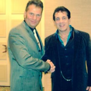 With actor and martial artist Chuck Zito, - Oz, - at Martial Art Hall Of Honors.