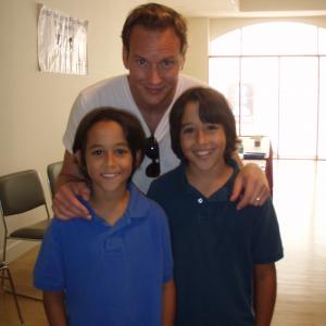 With brother and actor Nathaniel A Pena and actor Patrick Wilson at Sunscreen Film Festival Workshop