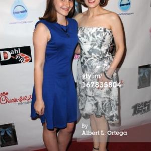 Mandalynn at the premiere of her antibully movie called The DEAD KID with activist Kat Kramer.
