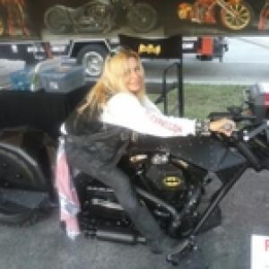 At a motorcycle rally Florida 2014