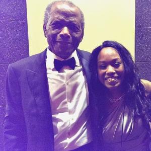 with My Inspiration Sir Sidney Poitier at the Oscars.
