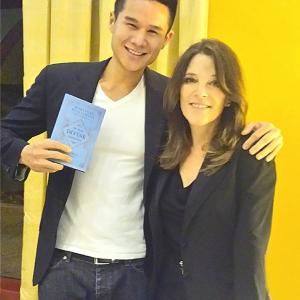 Charles Chen with NY Times Best Selling Author Marianne Williamson