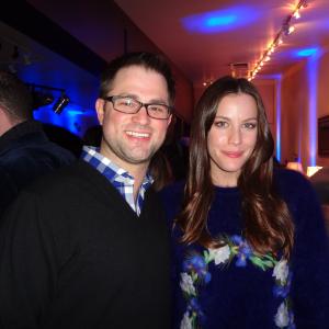 with Liv Tyler at the Robot and Frank dinner in Park City