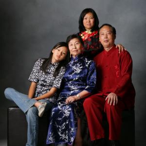 Still of Yvonne Lu Ruilian Kong Grace Yang Bingli Yang in Family Portrait Print AD
