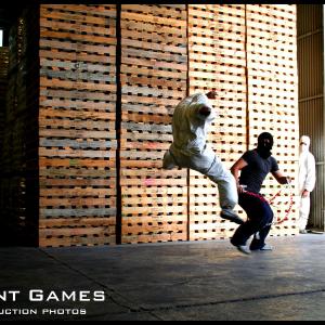 Dani Medina, Eri Sánchez and José Juan Ramos in Stunt Games (2014)