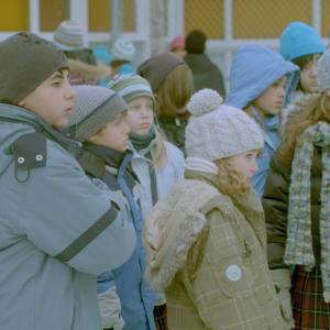 Marie-Ève Beauregard, Louis-David Leblanc, Vincent Millard, Émilien Néron, Seddik Benslimane and Sophie Nélisse in Monsieur Lazhar (2011)