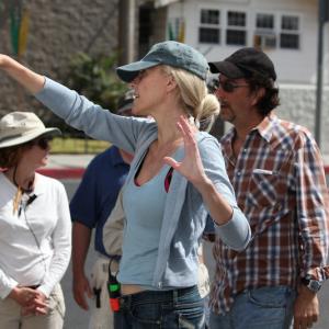 Director Lisa Robertson on the set of COMMERCE
