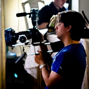 Director of Photography Marvin Suarez shooting the film Lilas Ring