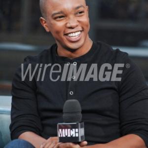 TORONTO ON  JANUARY 10 Actor Benjamin Charles Watson from LA Complex cast visits NEWMUSICLIVE at MuchMusic HQ on January 10 2012 in Toronto Canada Photo by George PimentelWireImage