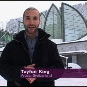 Reporter Tayfun King Arosa Switzerland BBC World News television travel show Fast Track