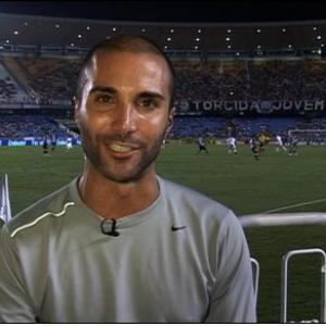 TV Reporter Tayfun King, Soccer Tourism, Maracana Stadium, Brazil