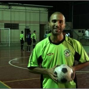 TV Reporter Tayfun King, Playing Futsal, Valenca, Brazil