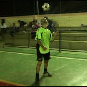 TV Reporter Tayfun King Playing Futsal Valenca Brazil