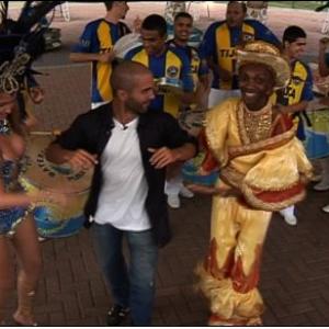 Reporter Tayfun King Dancing Samba Rio de Janeiro Brazil BBC World News television travel show Fast Track