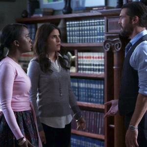 Still of Karla Souza Charlie Weber and Aja Naomi King in How to Get Away with Murder 2014