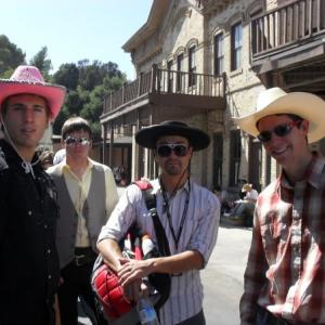 Jesse Welch as a gay cowboy on the backlot at Universal Studios