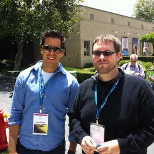 JTS with Eli Roth at the PGA conference.