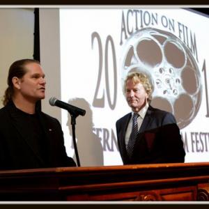 Still of Brian Graham and John Savage at the 2011 Action On Film International Film Festival