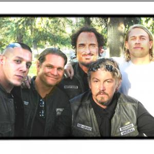 Still of Brian Graham with Theo Rossi Kim Coates Tommy Flanagan and Charlie Hunnam in Sons of Anarchy