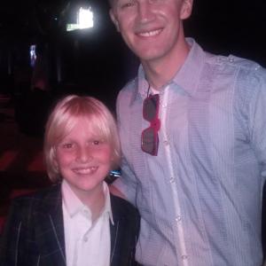 Miles Elliot and Jason Dolley from Good Luck Charlieat The Amazing Spiderman Premiere Party