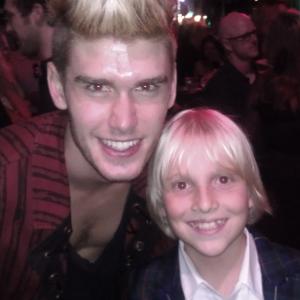 Miles Elliot and Colton Dixon from American Idolat The Amazing Spiderman Premiere Party