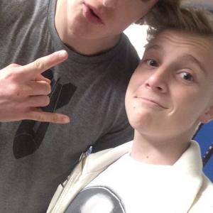 Logan Paul and Miles Elliot on location shooting The Thinning