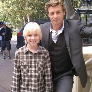 Simon Baker and Miles Elliot on THE MENTALIST location shoot