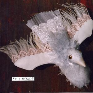 Ed Wood film mixed media dove made from a shoe