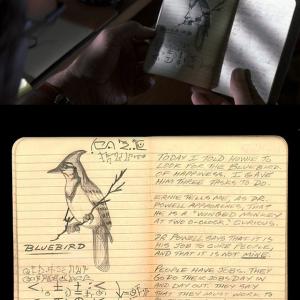 KPax film Prots journal of handwriting and drawings