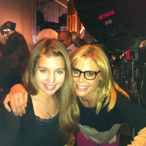 Paris with Julie Bowen on the set of Modern Family